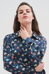 Long Navy Earth Dress